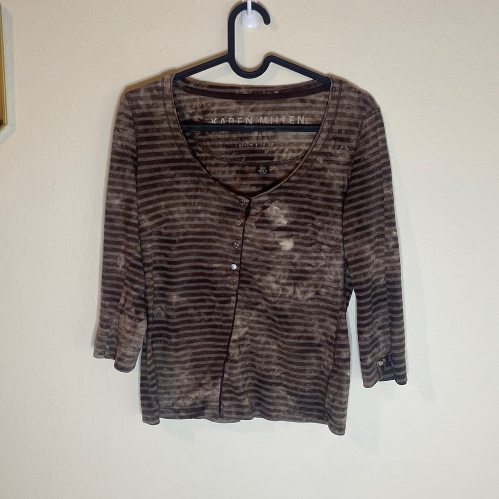 Karen Millen 3/4 sleeve tee size 6